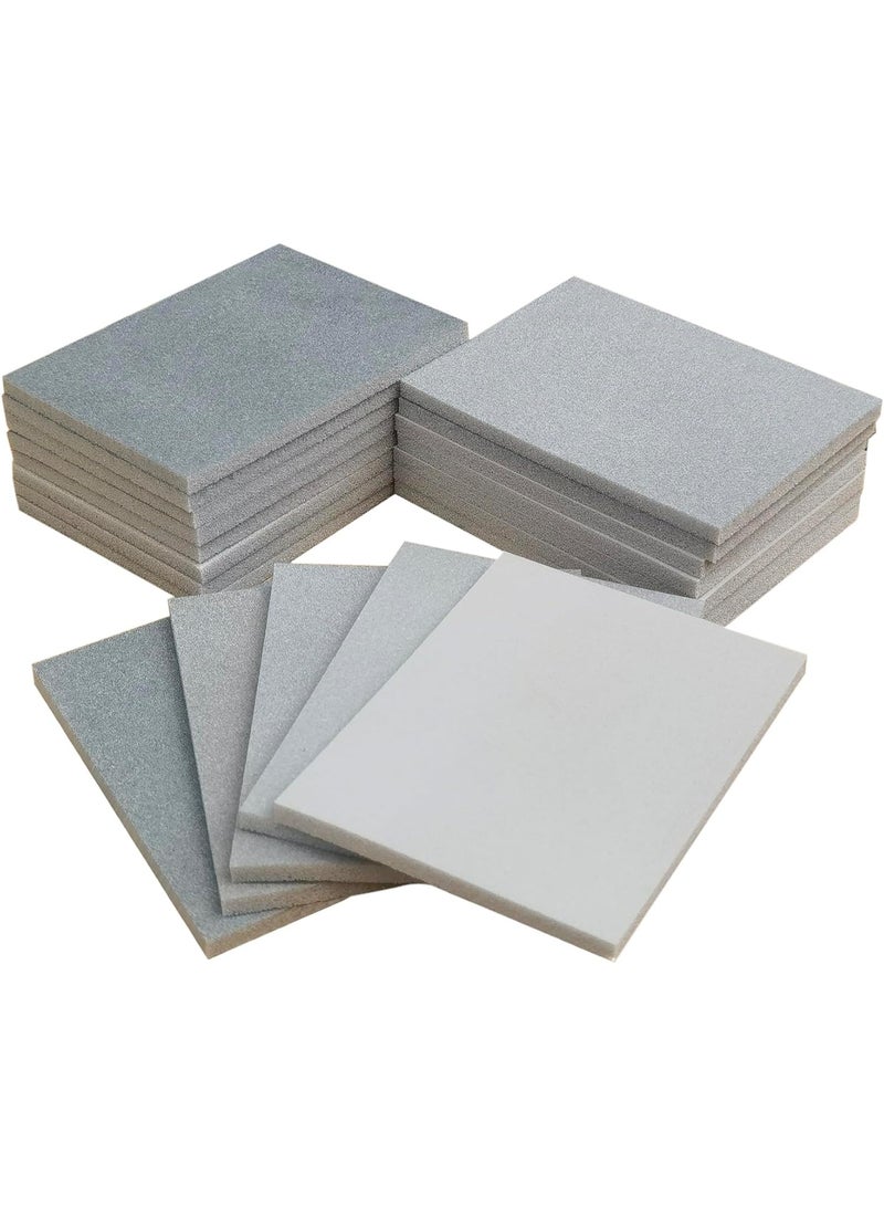 Grit Sanding Sponge Set, Ultra Fine Sanding Sponges Pads, Soft Foam Hand Sander Block Wet Dry Sandpaper for Model  Metal Wood Furniture Polishing - Image 1